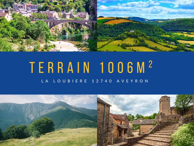 À vendre: Terrain Constructible de 1006 m2 à La Loubière 12740