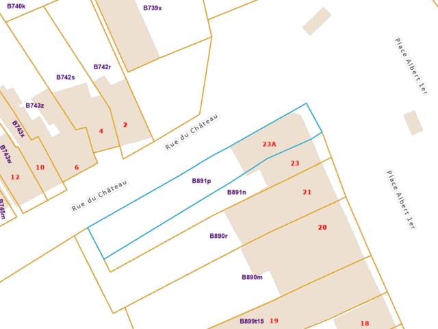 à vendre Terrain Trazegnies Place Albert 1er