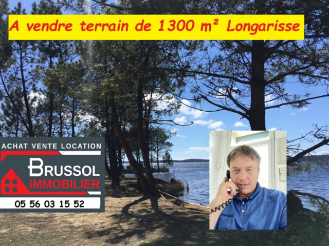 A VENDRE TERRAIN SITUE A 400 M DU LAC Agence Brussol Lacanau
