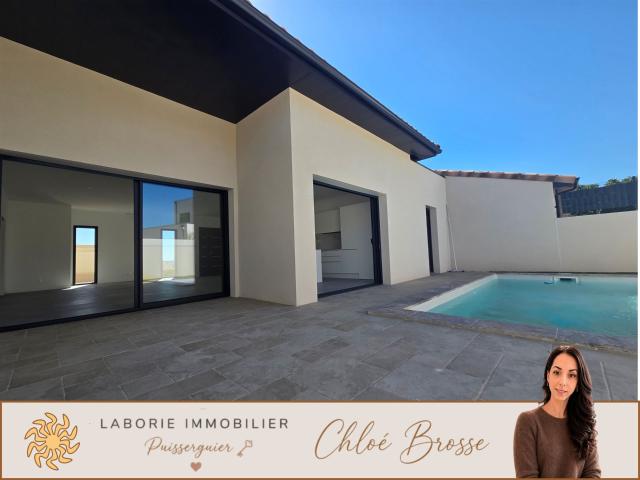 A Vendre Villa T4 Neuve Contemporaine De Plain Pied De 120. 121m² Cazouls lès Béziers