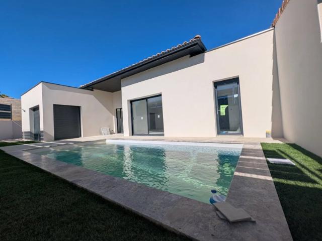A VENDRE VILLA T4 NEUVE CONTEMPORAINE DE PLAIN PIED DE 12