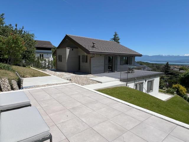 A vendre Villa contemporaine avec vue panoramique sur le lac et les Alpes | dreamo. Ch