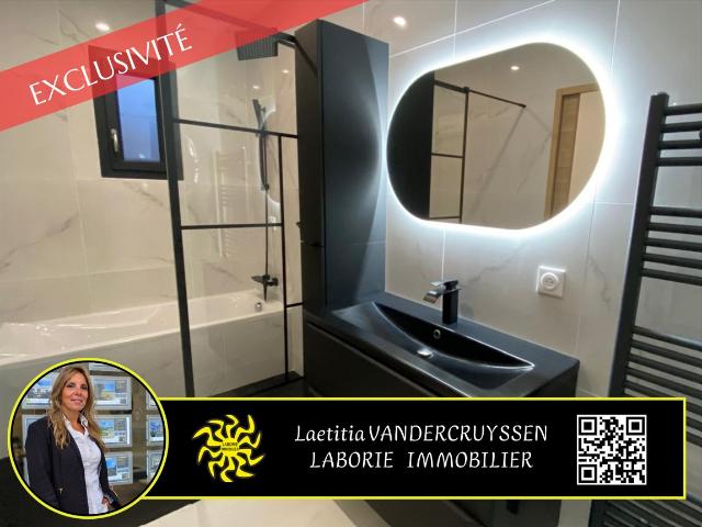 A vendre villa contemporaine de plain pied de 90 m2avec garage et terrain piscinable à Ferrals les Corbières