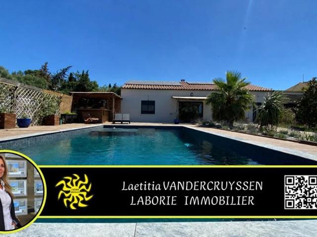 A vendre villa contemporaine T7 de 148 m2 avec piscine, gara
