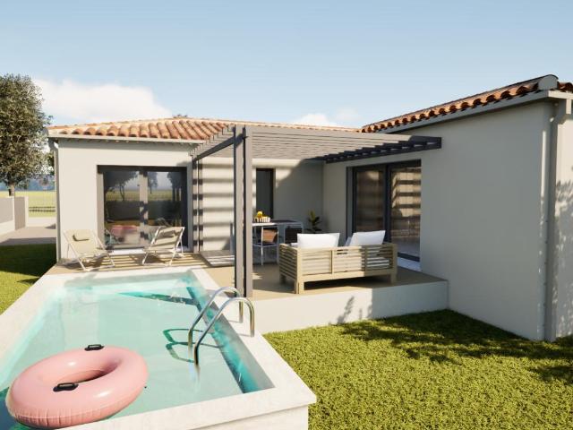 A VENDRE Villa Plain Pied 4 chambres à Travaillan
