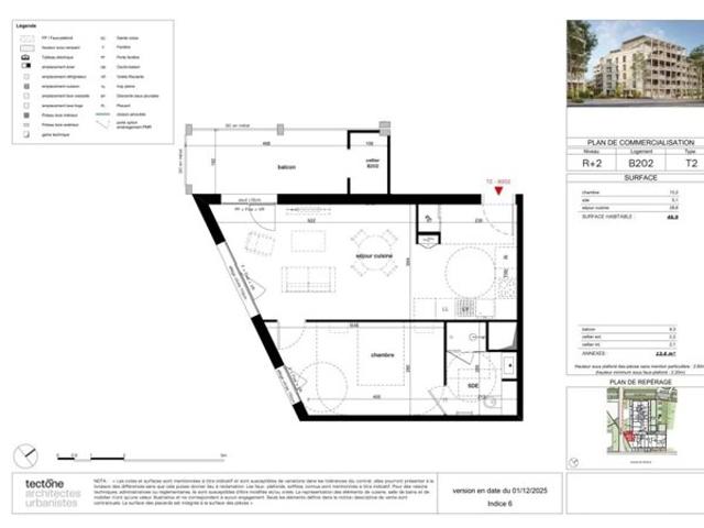A vendre à Saint Julien en Genevois Appartement T2 de 46.90 m²