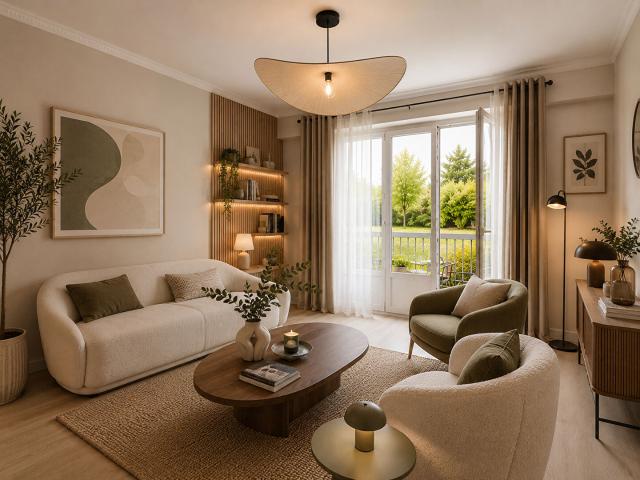A VENDRE AGENCE GIBOIRE NANTES Rezé Appartement 4 pièces avec cave et box