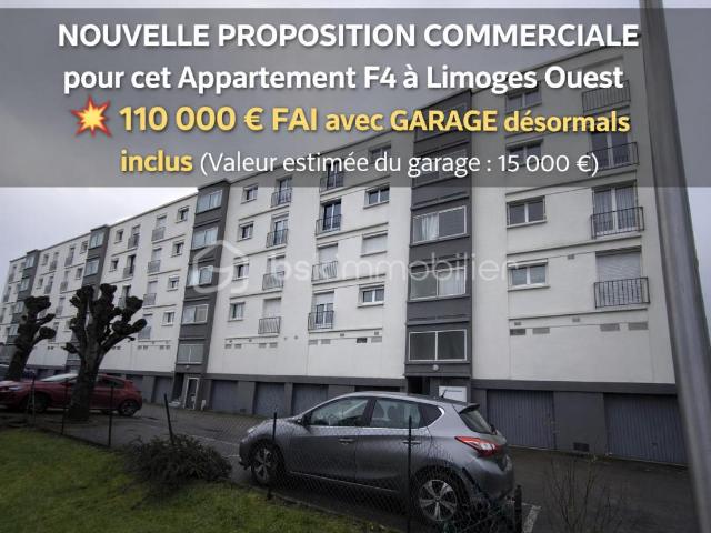 À vendre: Agréable appartement F4 à rénover, Limoges Ouest