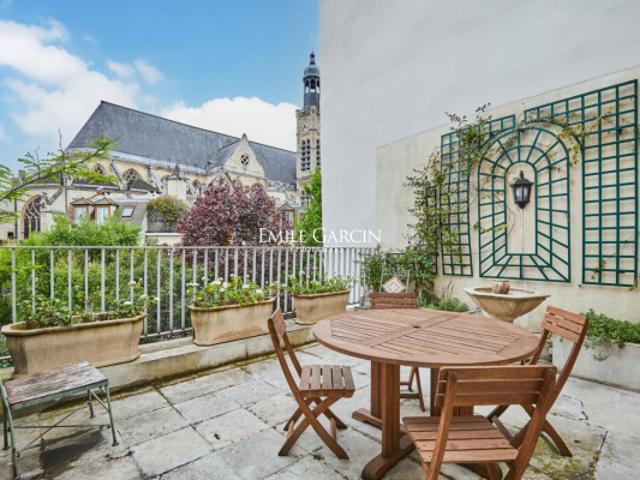 A vendre appartement 44 m² Paris 75005 Luxembourg Panthéon Terrasse