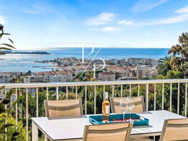 A vendre Appartement 4 pièces Vue mer panoramique Cann. 105m² Cannes