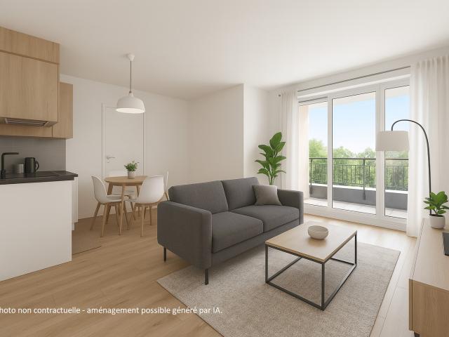 A VENDRE Appartement 3 pièces 61 m2 avec balcon et parking Neuilly sur Marne