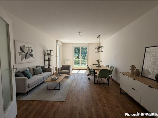 À vendre – Appartement 3 pièces en rez de jardin Lingolsheim