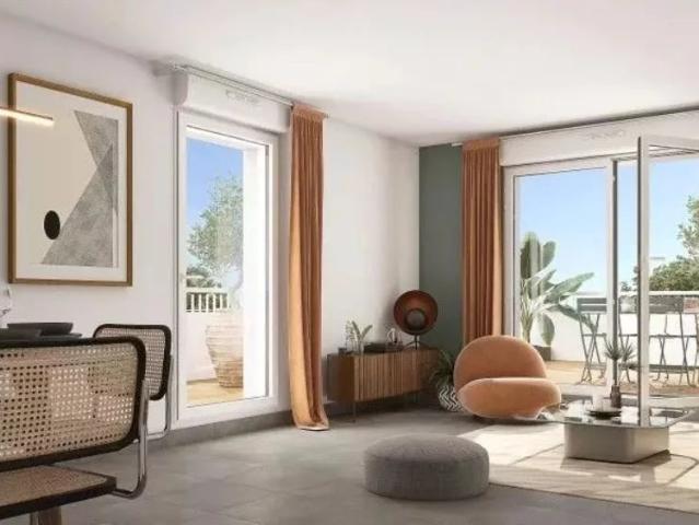 À vendre – Appartement T3 neuf avec terrasse et parkings – Toulo