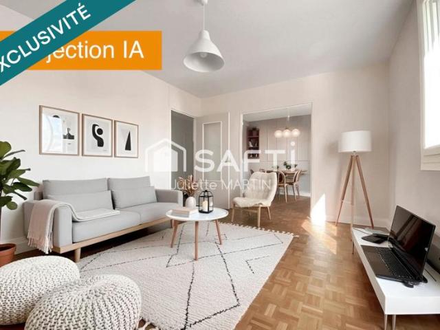 Appartement T4 lumineux Stationnement et cave – Quartier Zola