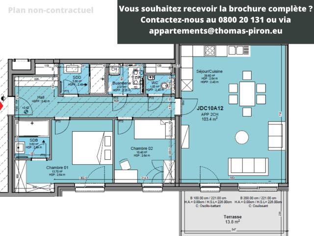 à vendre Appartement Louvain la Neuve Boulevard de Wallonie