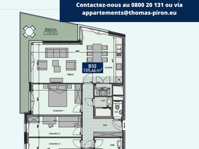 à vendre Appartement Namur Rue du Moulin Lavigne