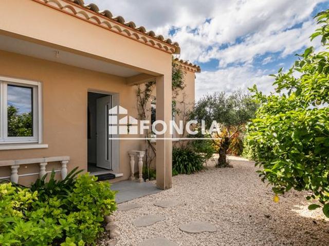 À vendre – Belle maison de plain pied avec véranda et vue dégagée – Roujan