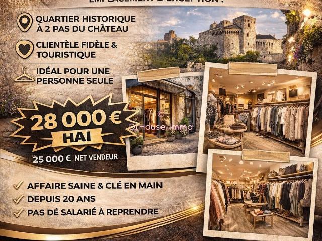 À VENDRE Boutique de vêtements dans le cœur historique !