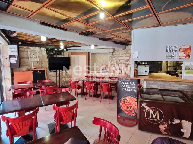 À Vendre Commerce Bar / Pizzeria / Restaurant avec Licence I. 61m² Brantôme en Périgord