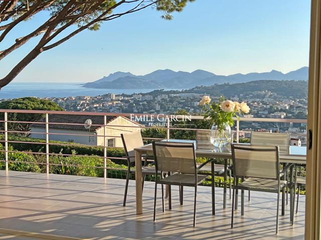 A vendre, Côte d'Azur, Le Cannet villa familiale avec vue me. 180m² Le Cannet
