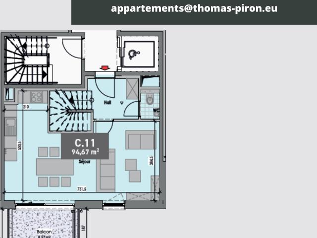 à vendre Duplex Gembloux Chaussee Romaine
