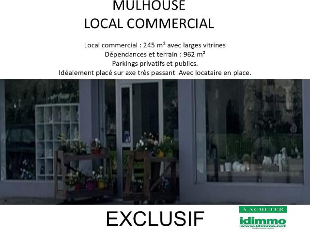 A vendre en Exclusivité, local commercial avec locataire à Mulhouse