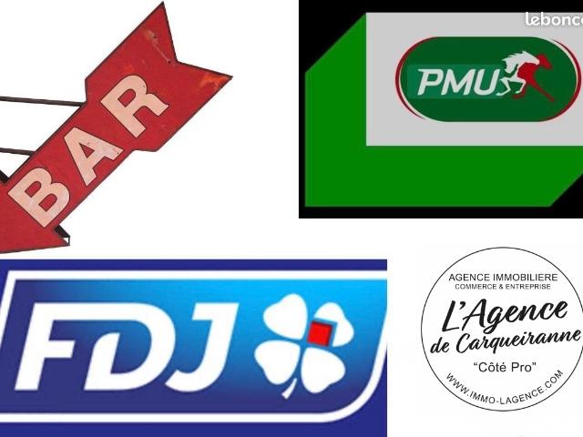 A VENDRE FONDS DE COMMERCE BAR PMU FDJ AVEC LOGEMENT DE FONCTION CENTRE VILLE EMPLACEMENT N 1 A BRIGNOLES