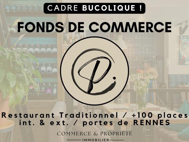 A VENDRE Fonds de commerce Restaurant Traiteur Séminaires aux portes de RENNES