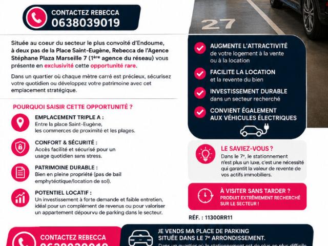 A Vendre GARAGE à MARSEILLE 13007
