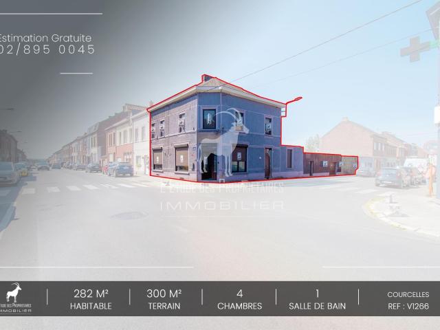 à vendre Immeuble mixte Courcelles