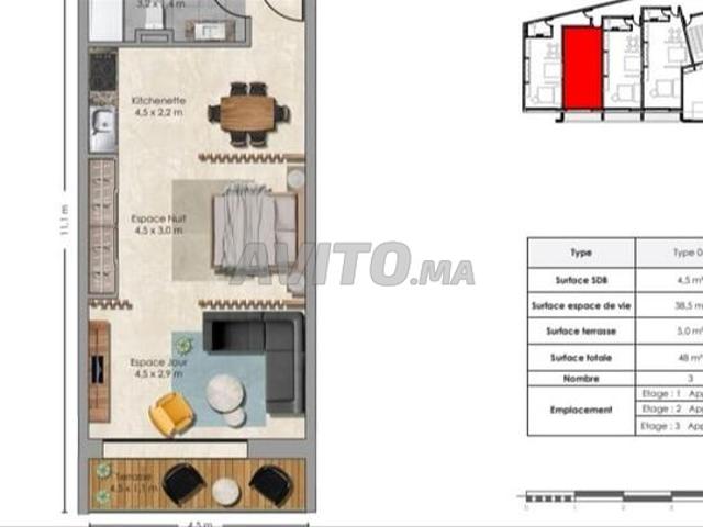 A Vendre Immeuble Standing avec 15 Studios