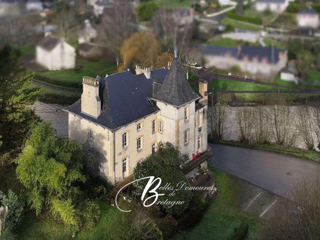 A vendre jolie villa au bord de l'eau avec 3 hectares Morbih. 340m² Pontivy