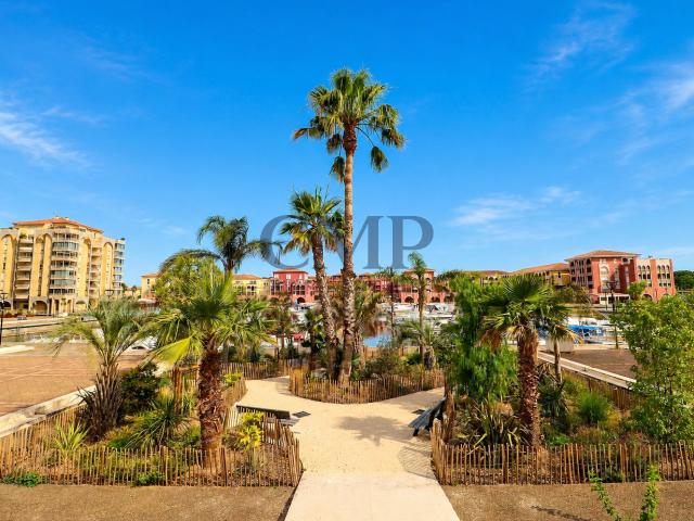 À vendre LATTES, Charmant T2 avec terrasse et cellier, vue sur le port