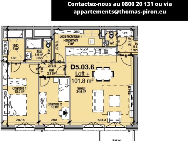 à vendre Loft Liège Quai de la Derivation