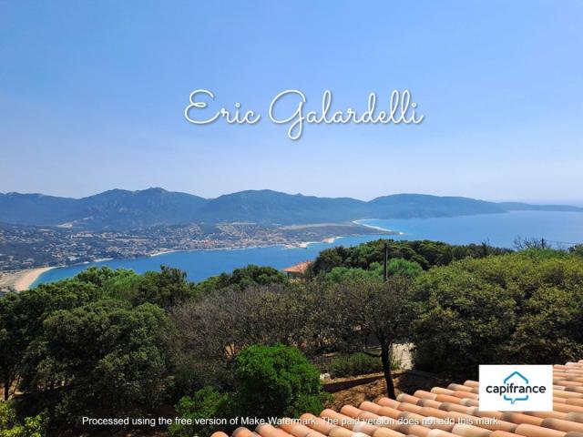 À vendre Olmeto: Vaste demeure en pierres avec vue panoramique mer et golfe du Valinco, quartier résidentiel, grand terrain piscinable, idéal projet maison d'hôte en Corse du Sud