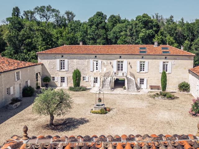 A VENDRE MAGNIFIQUE LOGIS CHARENTAIS PROCHE DE COGNAC 410 M2 10 PIECES