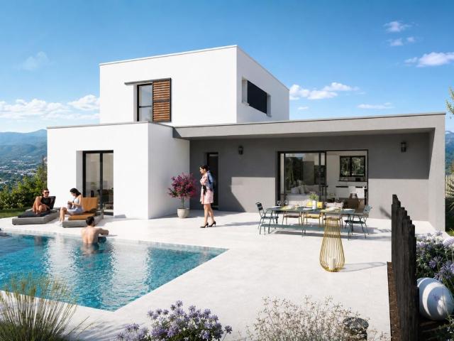 À vendre – Maison contemporaine 108 m² 3 chambres Vue exceptionnelle à Saint Péray Ardèche