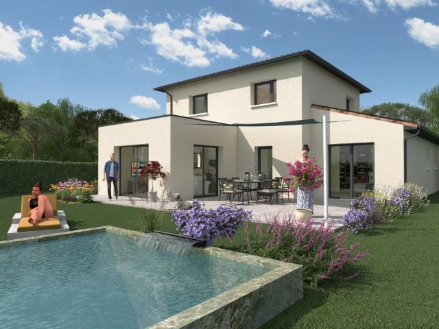 À vendre: Maison neuve contemporaine 120 m² – 4 chambres – Terrain 800 m² – Cruas 07350