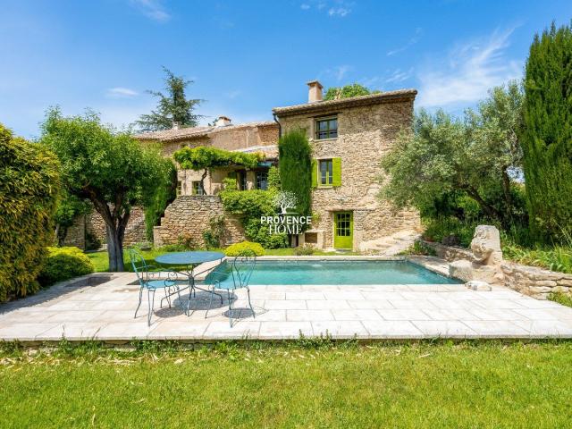 A Vendre Mas En Pierre Avec Vue Et Maison D'amis A Gordes 193m² Gordes