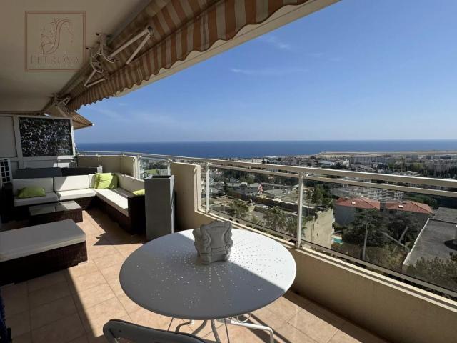 À VENDRE NICE CORNICHE FLEURIE 2P VUE MER PANORAMIQUE