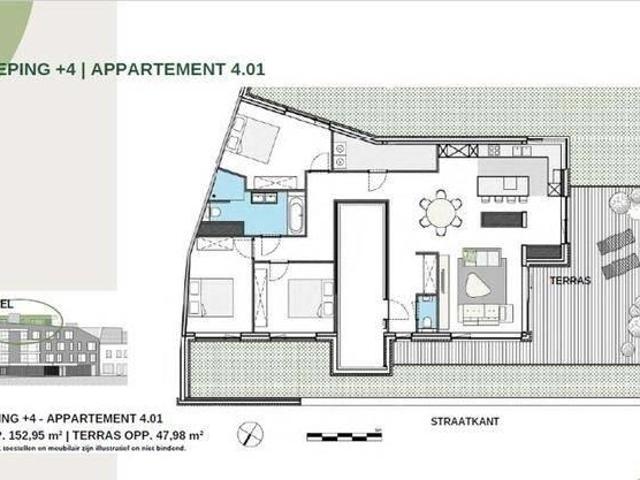 à vendre Penthouse Alost Sint Jobstraat