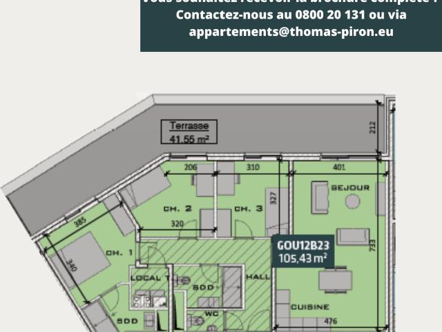 à vendre Penthouse Belgrade Rue Tine Briac via Avenue Marcel Gourdin