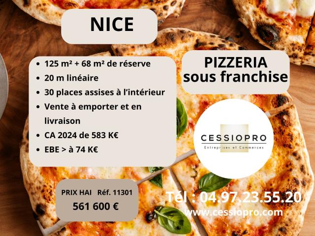 A VENDRE PIZZERIA SOUS FRANCHISE A NICE