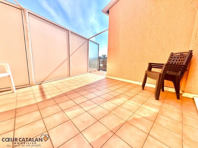A VENDRE STE MARIE LA MER APPARTEMENT TERRASSE FRONT DE