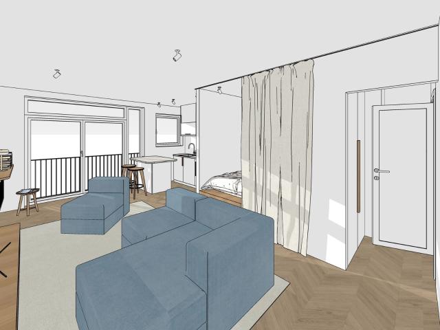 à vendre Studio Saint Gilles Rue Berckmans