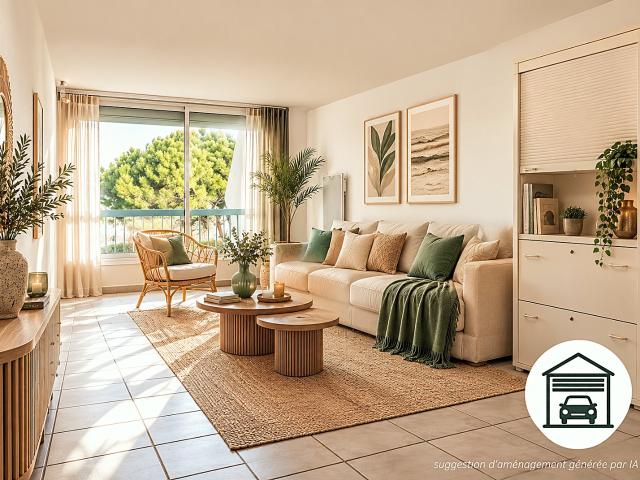À 100 m de la plage, Studio cabine à rénover avec box et cel. 33m² La Grande Motte