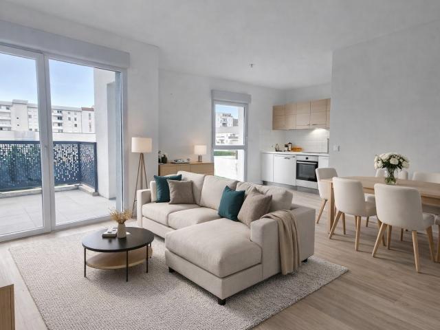 A 2 pas du Tram T1 et T2 Centre ville Dispo immédiate Superbe T3 Expo Ouest 3 pièces, 61 m²