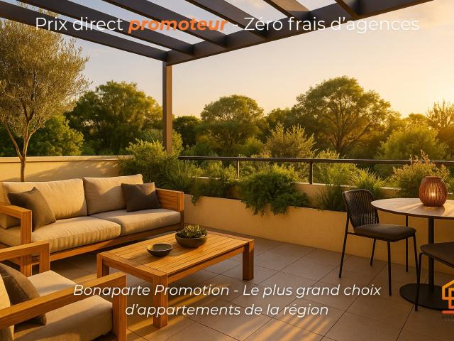 A 5MN A PIED DE LA PLAGE T2 NEUF AVEC TERRASSE DE 24M² ! 2 pièces, 39 m²