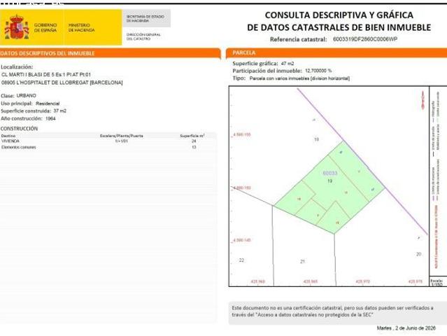 Acogedor Ático en La Torrassa, Hospitalet de Llobregat por solo €75,000