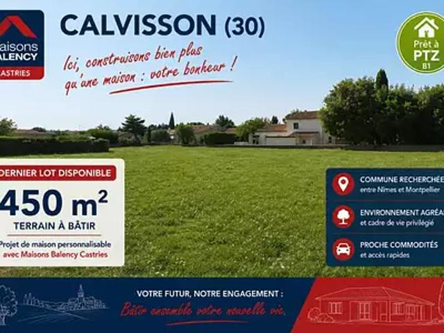 Achat terrains Calvisson